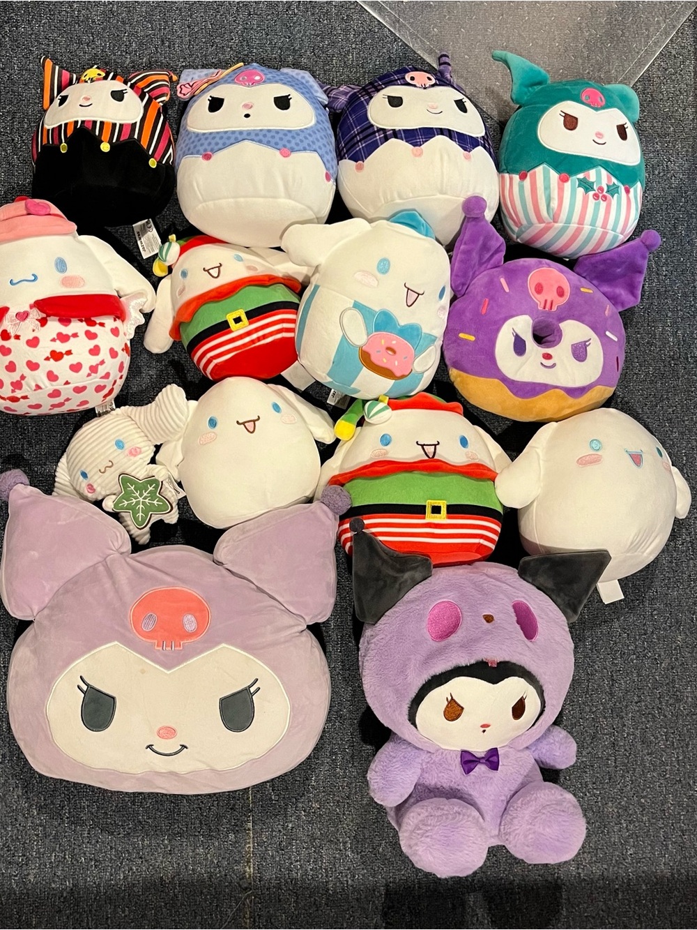 Lot of Sanrio Squishmallows and Extra Plush Toys